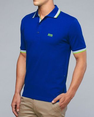 Hugo Boss Herren Poloshirt Hemd Kurzarm shirt Modern Fit NEU OVP Blau