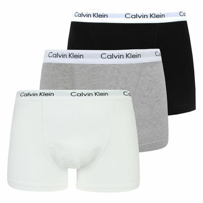 Calvin Klein Herren Boxershorts Unterhose Unterwäsche Trunk Schwarz-Weiß-Grau