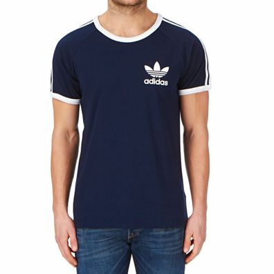 Adidas California Herren Rundhals T-shirt California Kurzarm Tshirt Navy