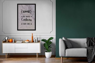 Poster - 80x120 cm - Zitate - Großmutter, du hast uns schon - Sprüche (Gr. 80x120 cm)