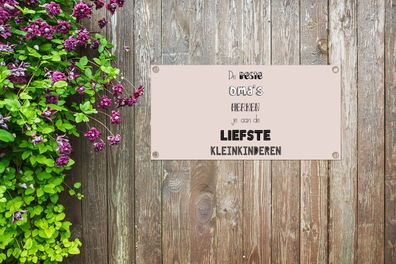 Gartenposter - 80x40 cm - Die besten Großmütter sind diejenigen mit den süßesten Enke