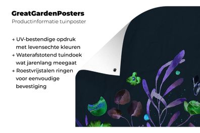 Gartenposter - 180x120 cm - Zitate - Oma, du bist die Süßeste - Sprichwörter - Oma