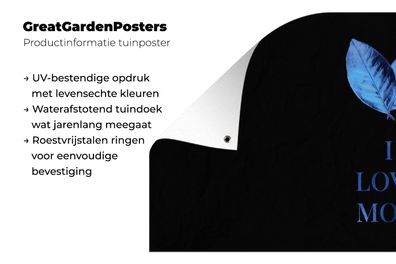 Gartenposter - 60x30 cm - Sprichwörter - Zitate - Ich liebe Mutti (Gr. 60x30 cm)