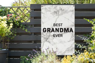 Gartenposter - 80x120 cm - Sprichwörter - Oma - Zitate - Beste Oma aller Zeiten
