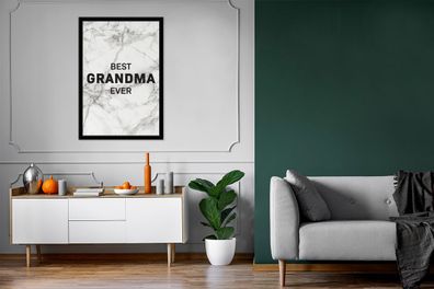 Poster - 80x120 cm - Sprichwörter - Oma - Zitate - Beste Oma aller Zeiten