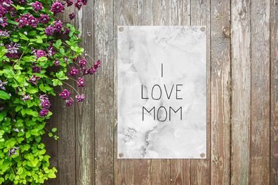 Gartenposter - 60x90 cm - Sprichwörter - Ich liebe Mutti - Zitate (Gr. 60x90 cm)