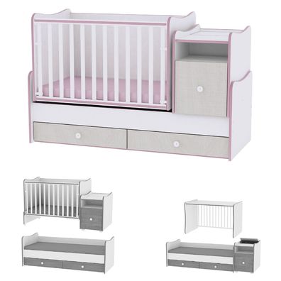 Lorelli Babybett 4 in 1 Trend Plus NEW Schaukelfunktion Jugendbett Schreibtisch