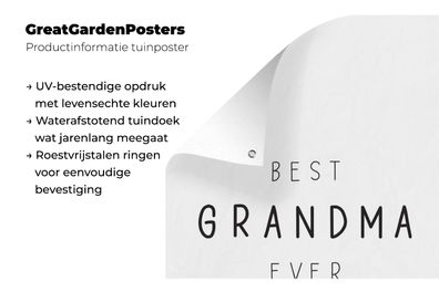 Gartenposter - 80x120 cm - Beste Oma aller Zeiten - Oma - Zitate (Gr. 80x120 cm)
