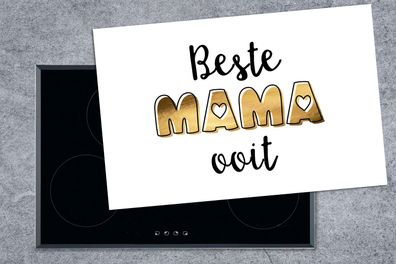 Herdabdeckplatte - 80x52 cm - Sprichwörter - Mama - Beste Mama aller Zeiten - Zitate