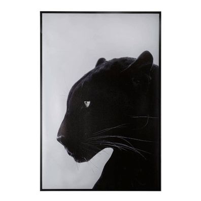 Poster im Rahmen, 61 x 91 cm, schwarzer Panther
