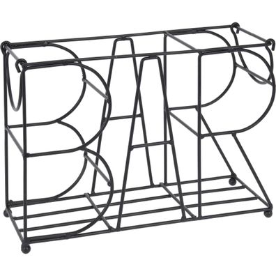 BAR Weinständer, Metall, 28x19 cm