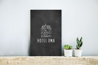 Glasbilder - 20x30 cm - Oma - Zitate - Hotel Oma - Sprichwörter (Gr. 20x30 cm)