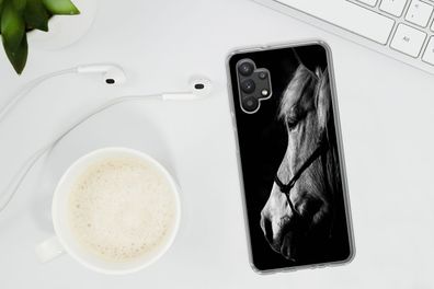 Hülle für Samsung Galaxy A32 5G - Pferd - Halfter - Leicht - Silikonen