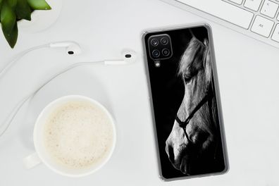 Hülle für Samsung Galaxy A12 - Pferd - Halfter - Leicht - Silikonen