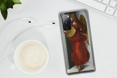 Hülle für Samsung Galaxy S20 FE - Ein Engel in Rot mit einer Laute - Leonardo da Vinc