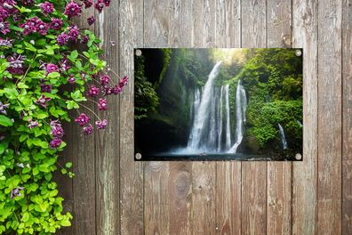 Gartenposter - 60x40 cm - Lombok Wasserfall (Gr. 60x40 cm)