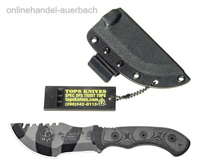 Tops Knives Tom Brown Mini Tracker Camo Messer Outdoor Survival