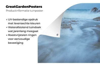 Gartenposter - 200x200 cm - Morgentau bei Sonnenaufgang auf Isla Mujeres