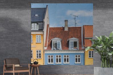 Gartenposter - 200x200 cm - Dänemark - Kopenhagen - Raam (Gr. 200x200 cm)