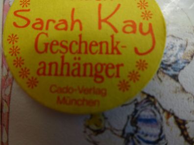 Sarak Kay 9 alte Geschenkanhänger Cado Verlag AG München Valentine 8x5,5 cm