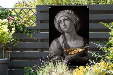 Gartenposter - 80x120 cm - Porträt einer Frau - Guido Reni - Gold (Gr. 80x120 cm)