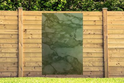 Gartenposter - 120x180 cm - Marmor - Formen - Muster - Braun (Gr. 120x180 cm)