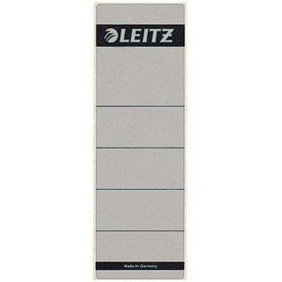 Leitz Ordneretikett 16420085 kurz/breit Papier grau 10 St./Pack