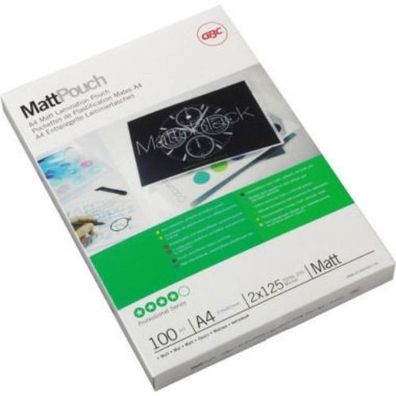 GBC Folientasche MattPouch 3747241 DIN A4 125mic 100 St./Pack