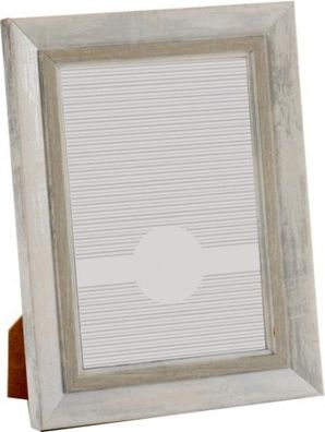 fotorahmen 13 x 18 cm Holz/ Glas matt weiß