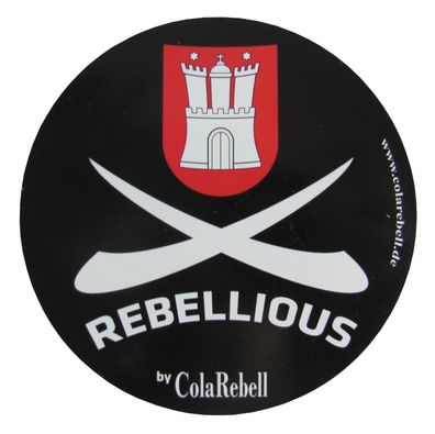 Cola Rebell - Rebellious - Aufkleber 94 mm