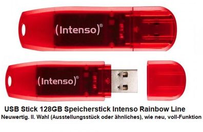USB Stick 128GB Speicherstick Intenso Rainbow Line. Neuwertig. II. Wahl. Vollfunktion