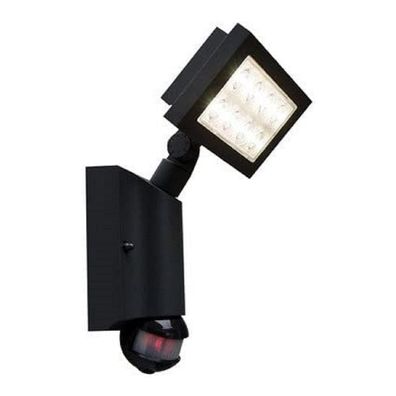 Alu LED Strahler "Nevada" IP54 PIR Sensor Anthrazit 6101-S-PIR-GR Lutec