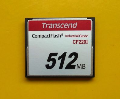 NEU: 512 MB Transcend Industrial CompactFlash CF Compact Flash 512MB TS512MCF220I