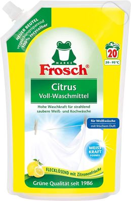 Frosch Citrus Voll-Waschmittel 1,8 l, (1 x 20 WL)