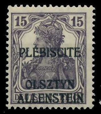 Allenstein Nr 3 postfrisch X4532C6