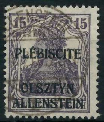 Allenstein Nr 3 gestempelt X462DCE