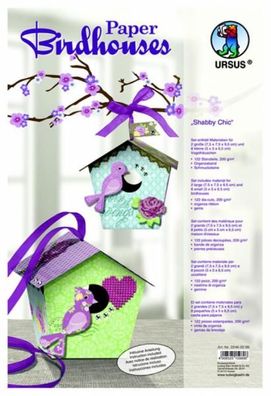 Paper Birdhouses, Shabby Chic
