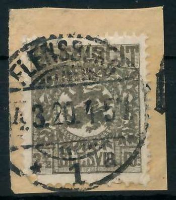 Abstgeb Schleswig Nr 1 gestempelt Briefstück X4C3716