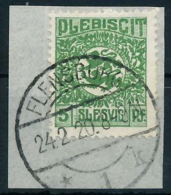 Abstgeb Schleswig Nr 2 gestempelt Briefstück X4C3732