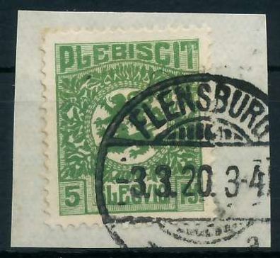 Abstgeb Schleswig Nr 2 gestempelt Briefstück X4C372A