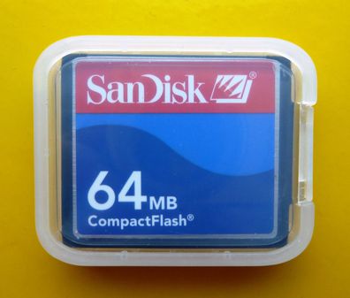 NEU: 64 MB SanDisk CompactFlash CF Typ I Compact Flash SDCFB-64 64MB