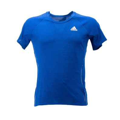 Adidas Running Adi Runner Fitness Laufshirt Tee T-Shirt Damen blau GC6678: S