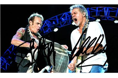 Eddie van Halen und David Lee Roth Autogramm