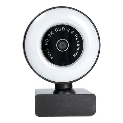 cofi1453® Webcam 2K 4MP ECM-CDV1233A Kamera 30FPS mit LED Lamp FaceTime mit Mikrof...
