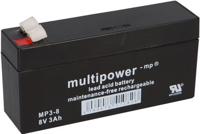 Multipower Blei-Akku MP3-8 Pb 8V / 3Ah