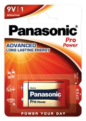 Panasonic 9V-Block Pro Power Batterie Blister