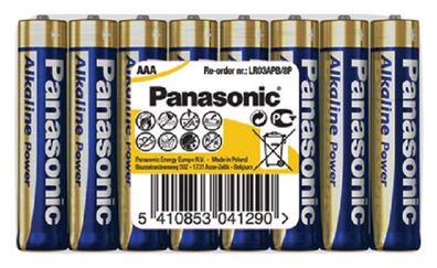 Panasonic AAA Micro Alkaline Power 1,5V Batterie 8er Folie