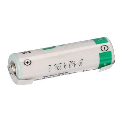 Saft Lithium 3,6V Batterie LS14500 AA-Zelle Lötfahne U-Form