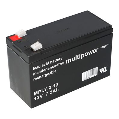 Multipower Blei-Akku MPL7,2-12 12V 7,2Ah Pb longlife 6,3mm Anschluss