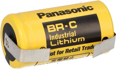 Panasonic BR C Lithium 3,0 Volt C 5000mAh Baby U-Lötfahne